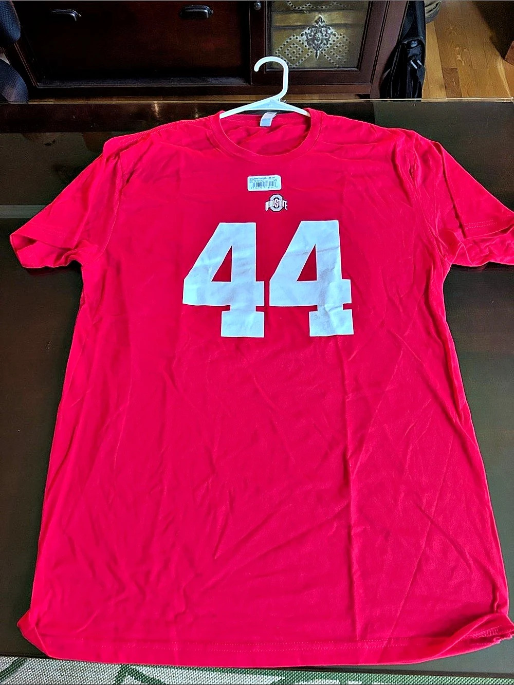 Next Level Ohio State #44 Tui Moloau Men's Red & White Large Jersey